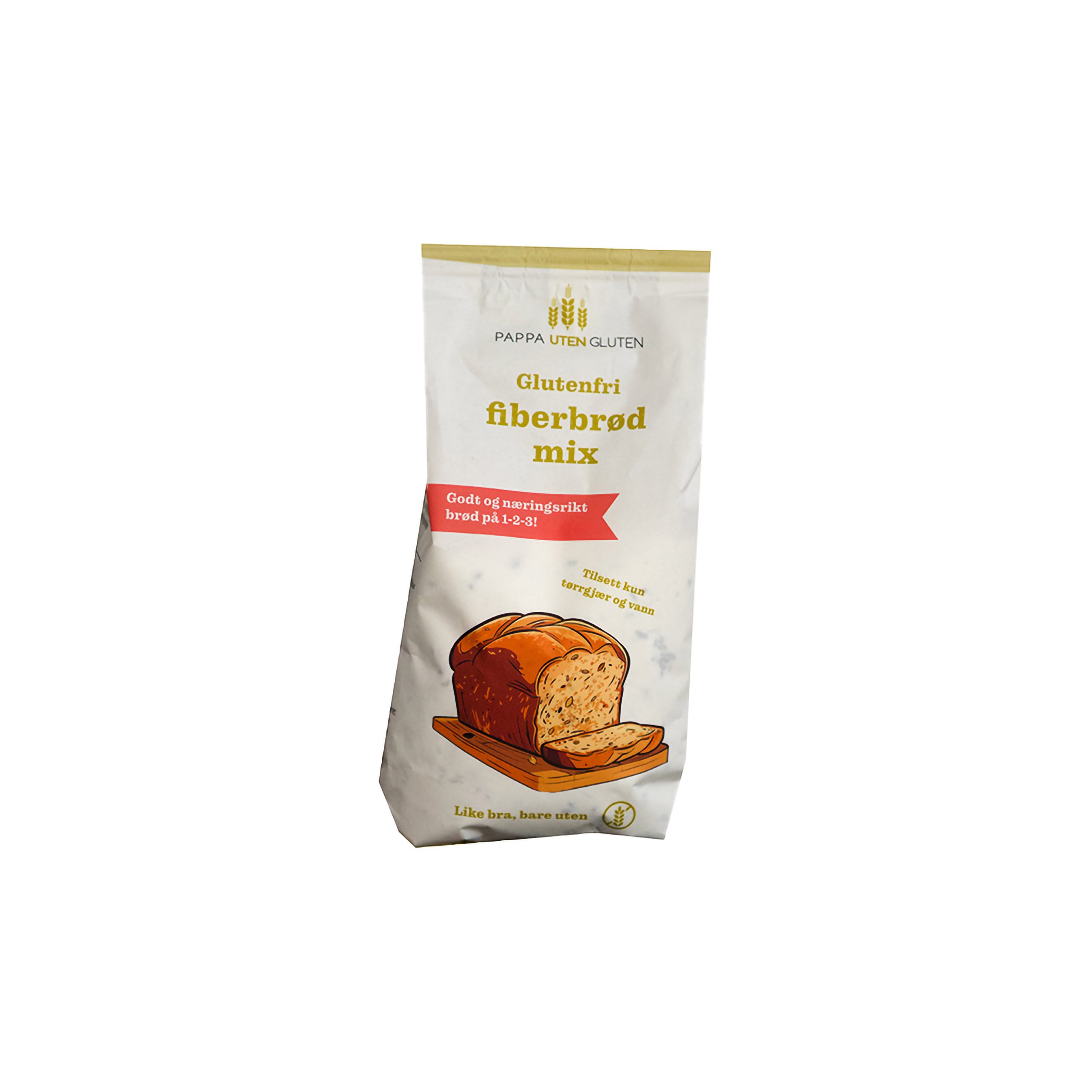 Glutenfri fiberbrød mix 8 stk